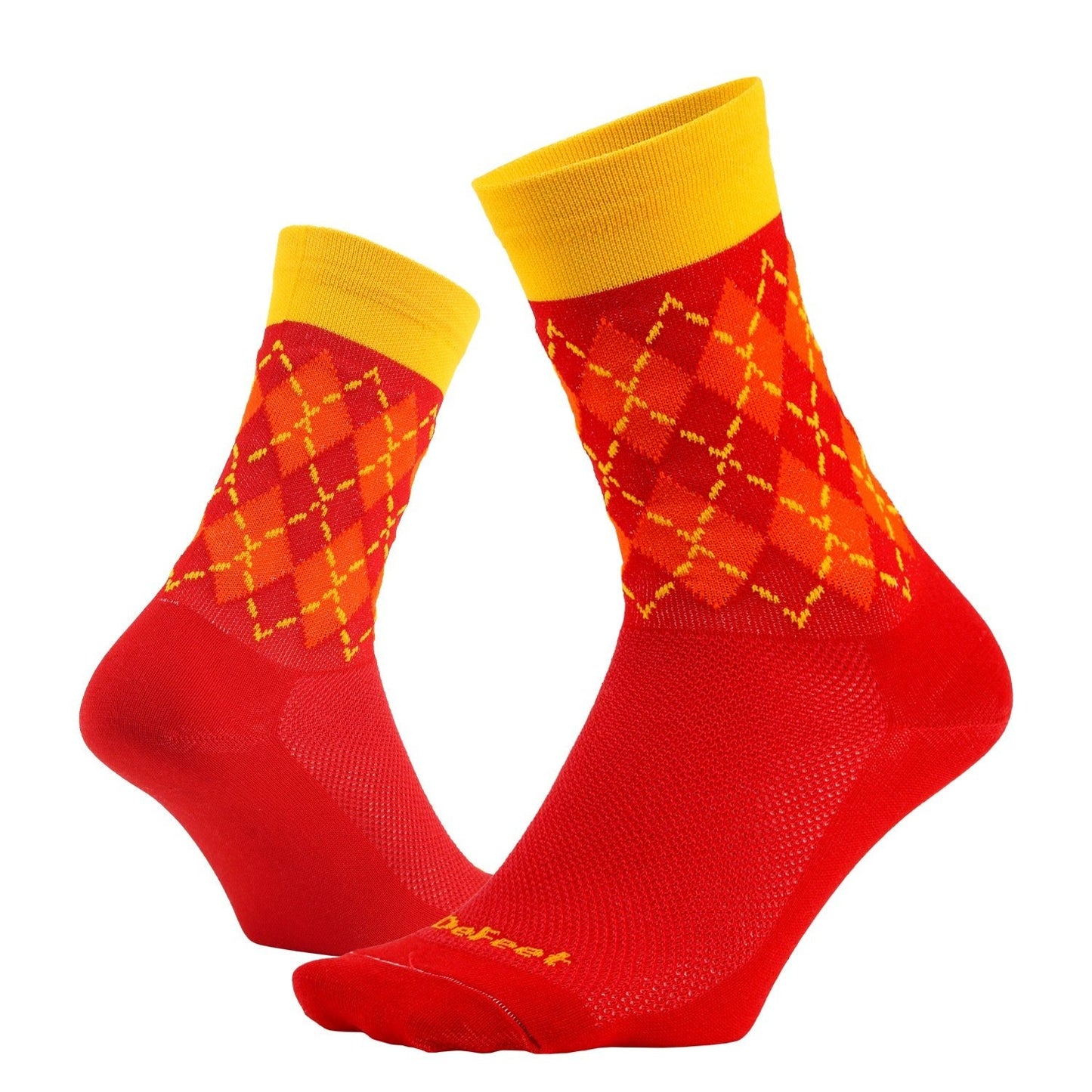 DeFeet Aireator 6" Crew Argyle Socks #athletic# #cycling# #run#