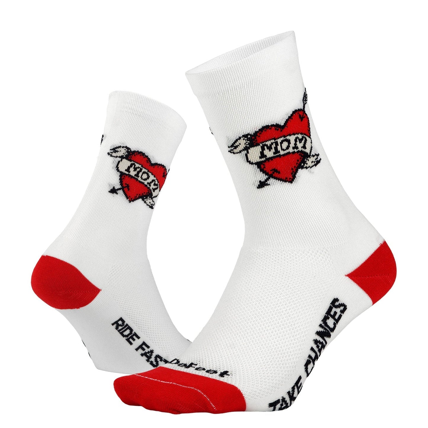 DeFeet Aireator 6" Love Mom Socks #athletic# #cycling# #run#