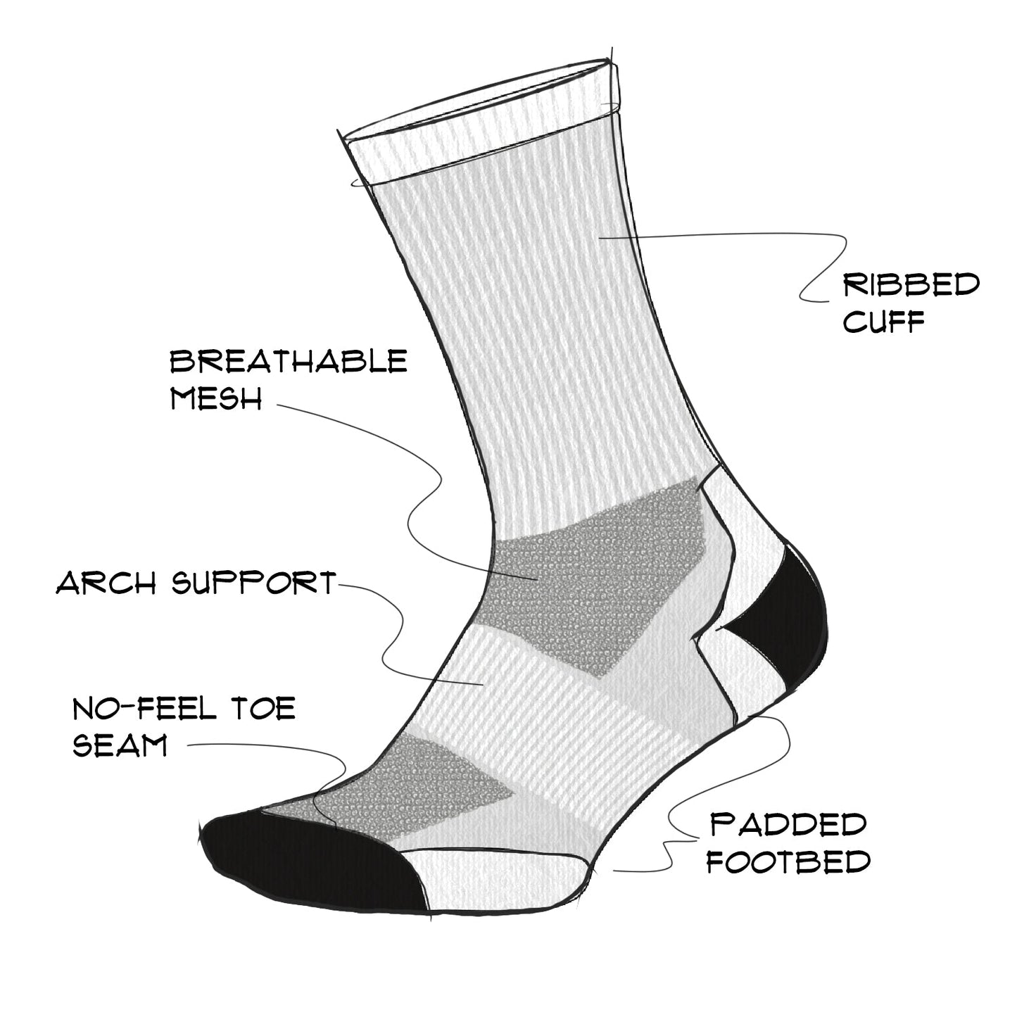 DeFeet All Day 7" Double Stripe Socks #athletic# #cycling# #run#