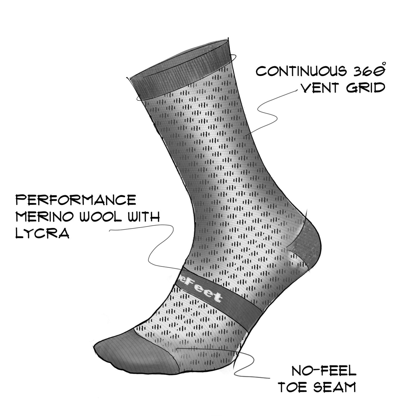 DeFeet Evo Wool Mont Ventoux 6" Socks #athletic# #cycling# #run#