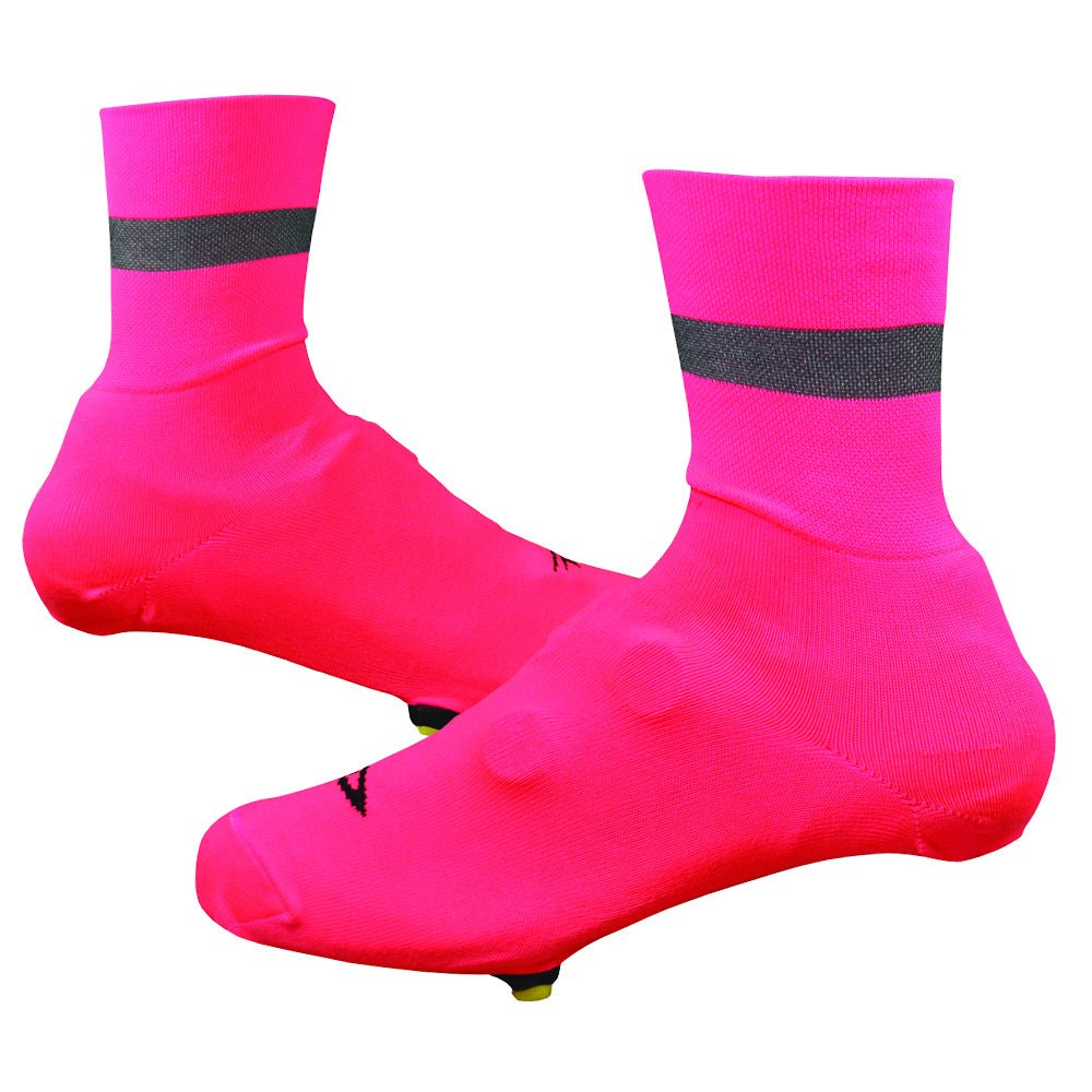 DeFeet Slipstream Reflective 4" Hi - Vis Pink Slipstreams #athletic# #cycling# #run#