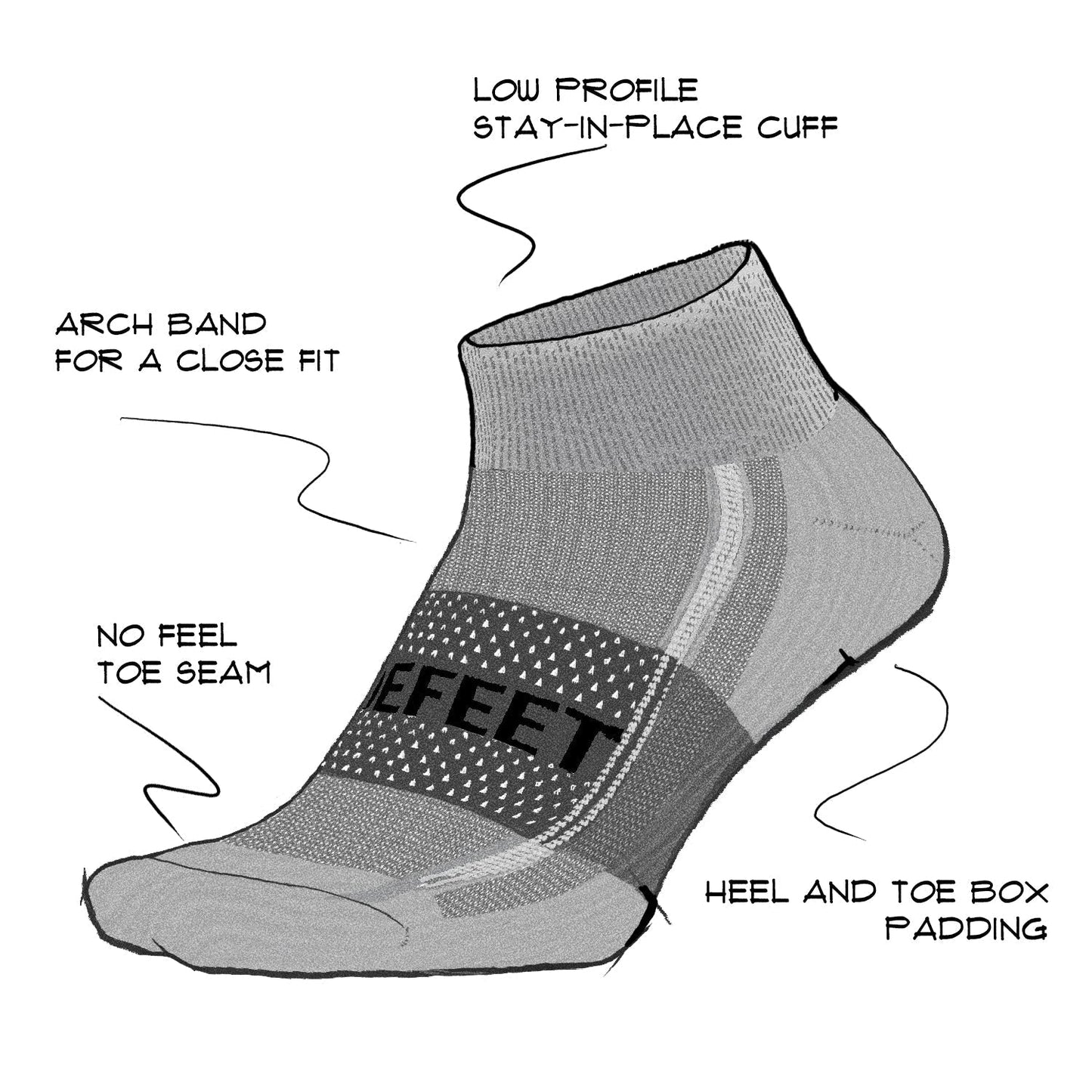 DeFeet Speede Pro Ankle Pickleball Socks #athletic# #cycling# #run#