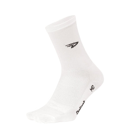 DeFeet Aireator 5" D - Logo White Socks #athletic# #cycling# #run#