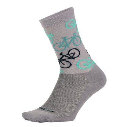 DeFeet Aireator 6" Pixel Bike Socks #athletic# #cycling# #run#