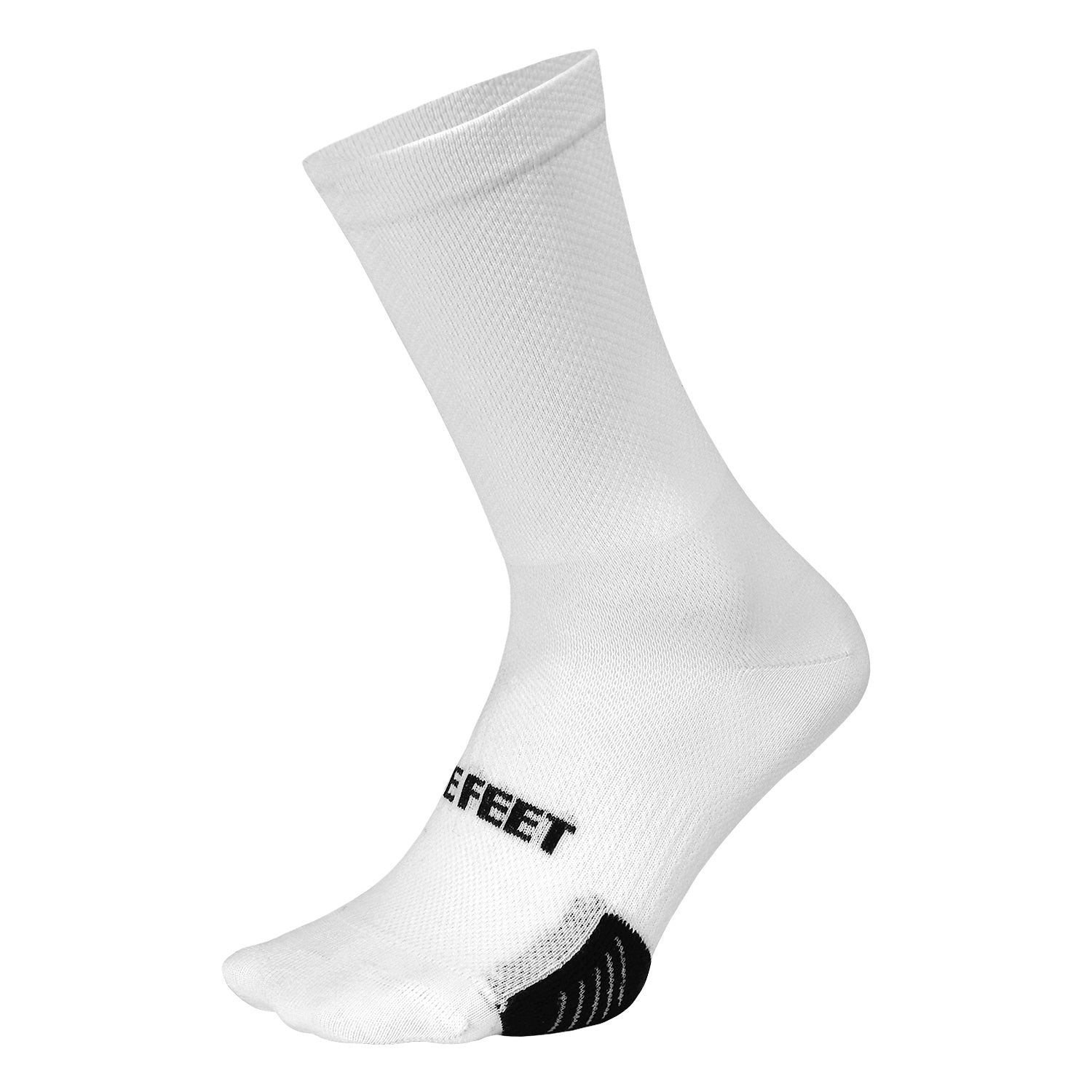 DeFeet Cyclismo 6" White w/DeFeet Tab Socks #athletic# #cycling# #run#