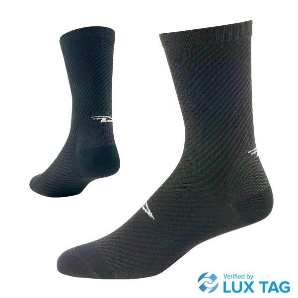 DeFeet Evo Carbon 6" (Carbon/Black Poly) Socks #athletic# #cycling# #run#