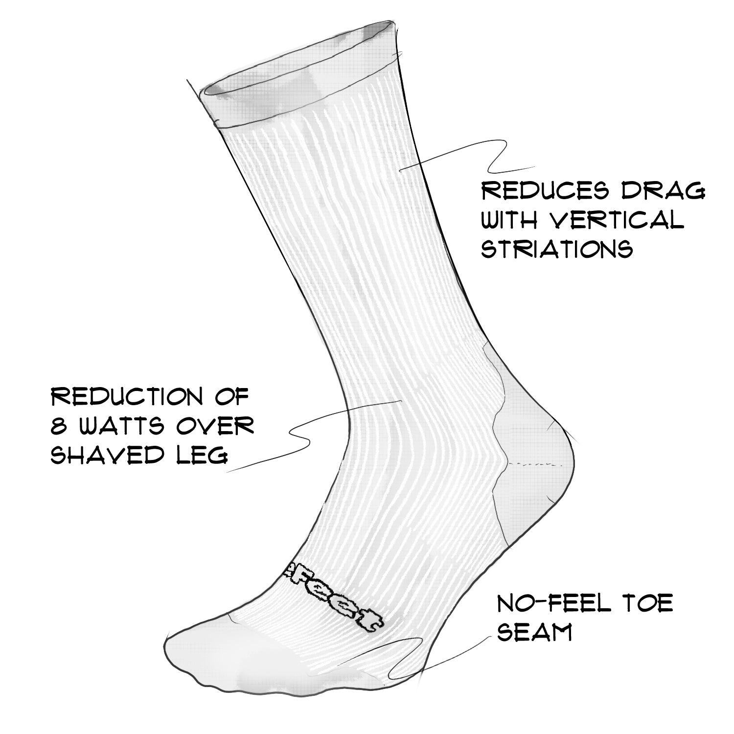 DeFeet Evo Disruptor 8" Socks #athletic# #cycling# #run#