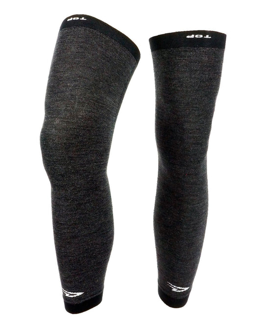 DeFeet Kneeker Full Length (Charcoal Wool) Kneekers #athletic# #cycling# #run#