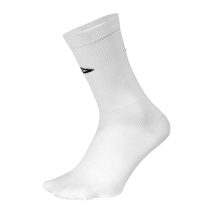 DeFeet Levitator Lite 6" D - Logo White Socks #athletic# #cycling# #run#