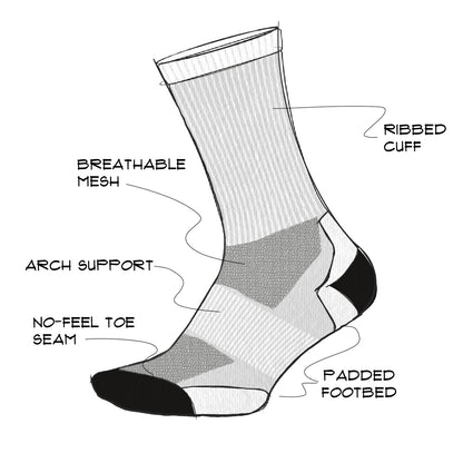 DeFeet Sub360 All Day Mom Tattoo Socks #athletic# #cycling# #run#